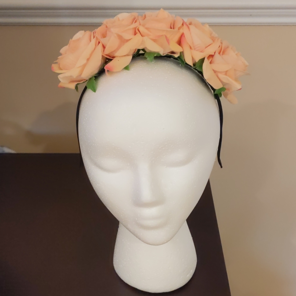 Summer Rose floral headband